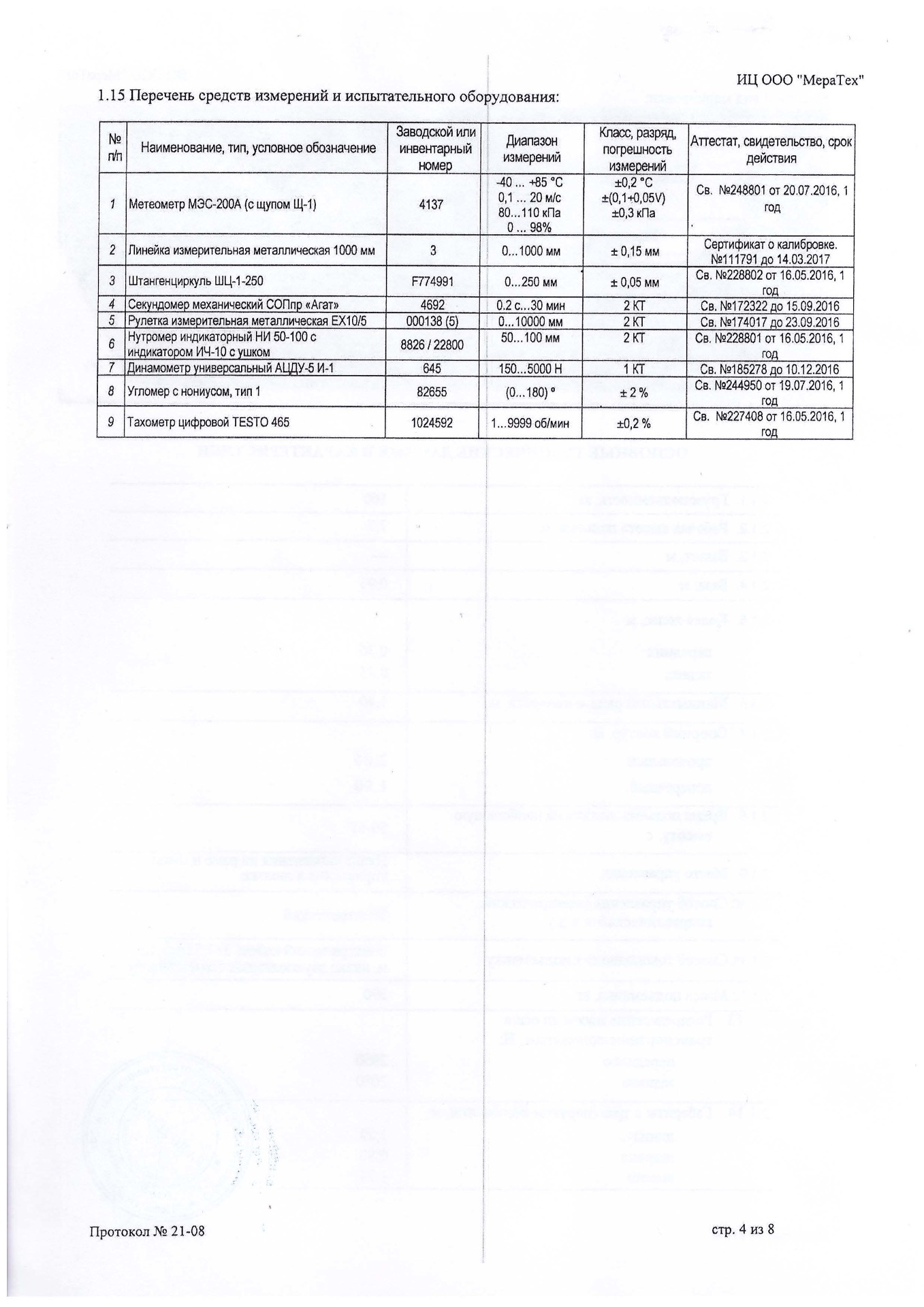 Протокол испытаний подъемника GTWY стр.4